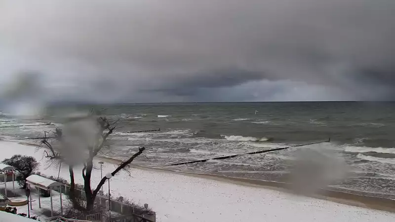 Kamera z widokiem na plażę i promenadę w Mielnie