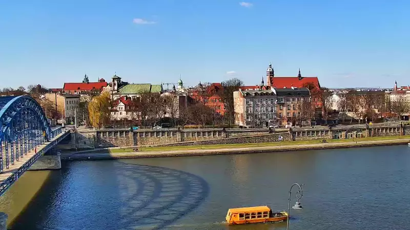 Kraków - widok na Most im. Marszałka Józefa Piłsudskiego i Wisłę NOWOŚĆ