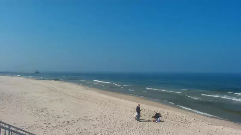 Kamera Mrzeżyno z widokiem na morze.