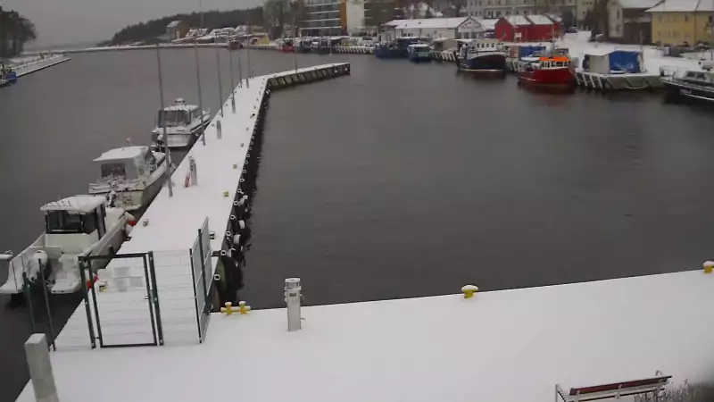 Widok z Kamery na Port Morski w Mrzeżynie.