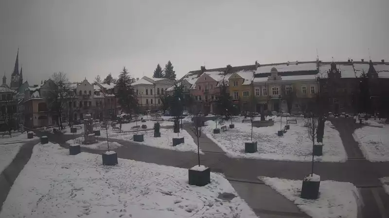 Widok z kamery na Myślenice – miasto powiatowe w woj. małopolskim.