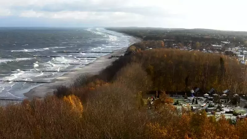 Widok z Kamery na plażę w Niechorzu