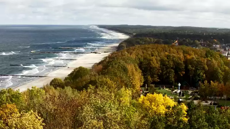 Widok z Kamery na plażę w Niechorzu