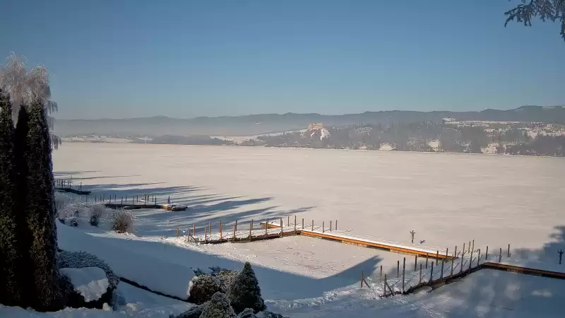 Widok z Kamery na Jezioro Czorsztyńskie na żywo
