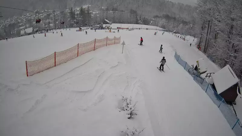 Widok z Kamery na stok w Nowej Osadzie.