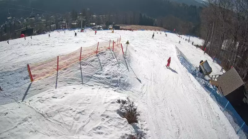 Widok z Kamery na stok w Nowej Osadzie.