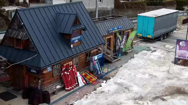 Wyciąg Narciarski - ZADZIAŁ, widok na stok NOWOŚĆ