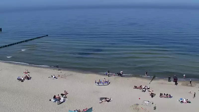 Widok z Kamery na plażę w Rewalu