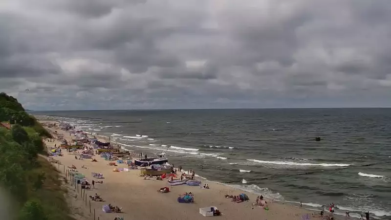 Widok z Kamery na plażę w Rewalu