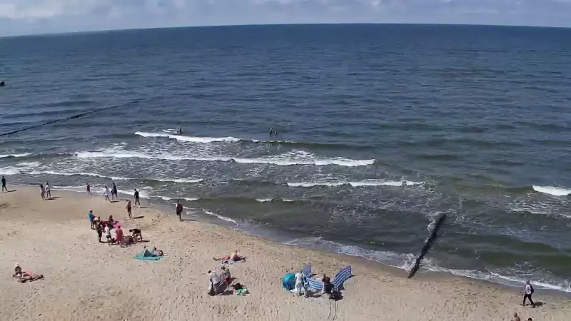 Widok z Kamery na plażę w Rewalu