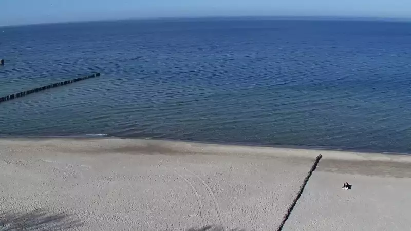 Widok z Kamery na plażę w Rewalu