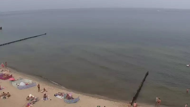 Widok z Kamery na plażę w Rewalu