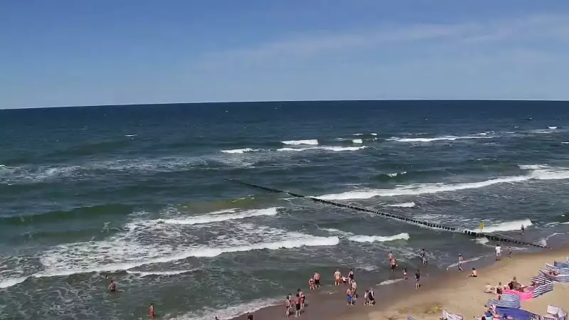 Widok z Kamery na plażę w Rewalu