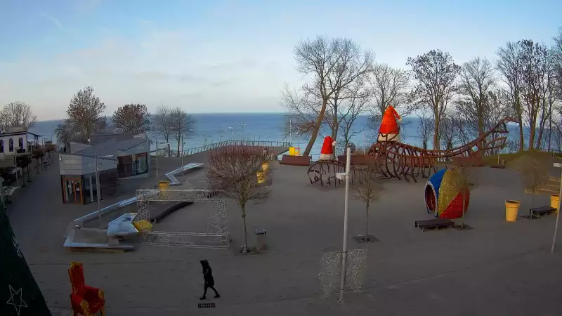 Widok z Kamery na deptak w REWALU na żywo