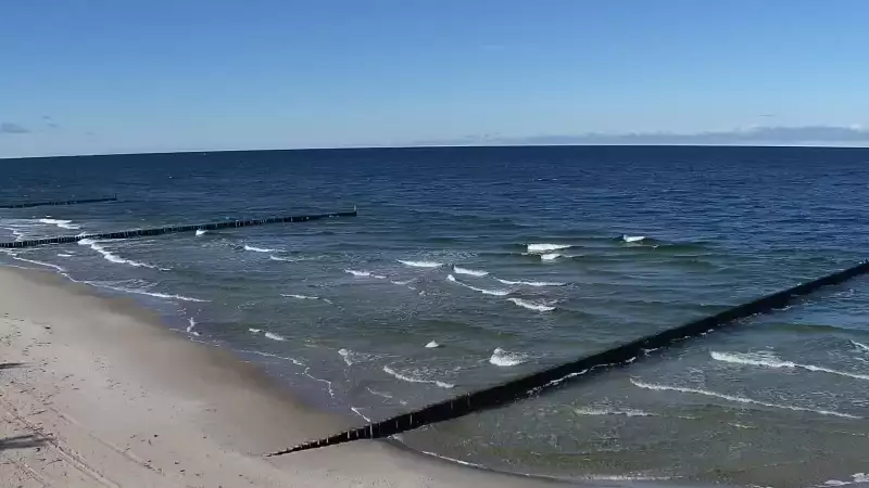 Widok na plaże w ROGOWIE