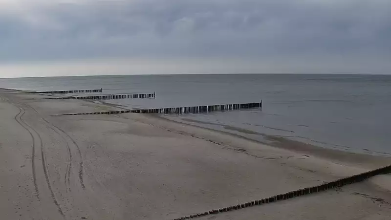 Widok na plaże w ROGOWIE