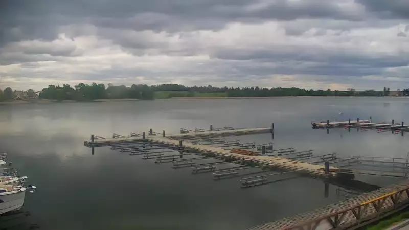 Widok na Jezioro i Marinę w RYNIE - KAMERA LIVE