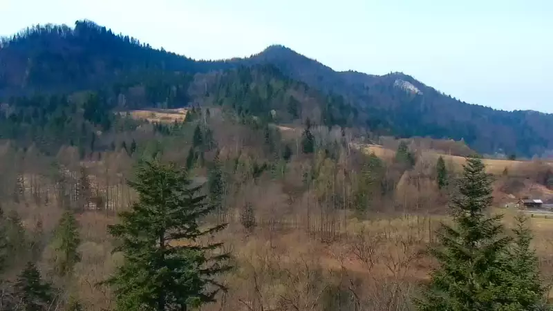 Widok z pienińskiego schroniska Orlica