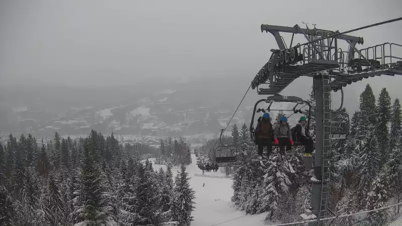 Skolnity SKI w WIŚLE - widok na kolej krzesełkową.
