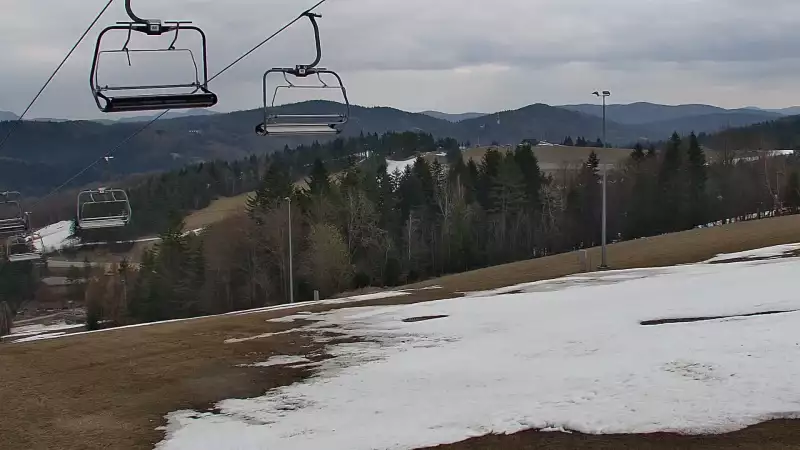 Ośrodek narciarski SŁOTWINY SKI w Krynicy Zdroju - widok na trasy