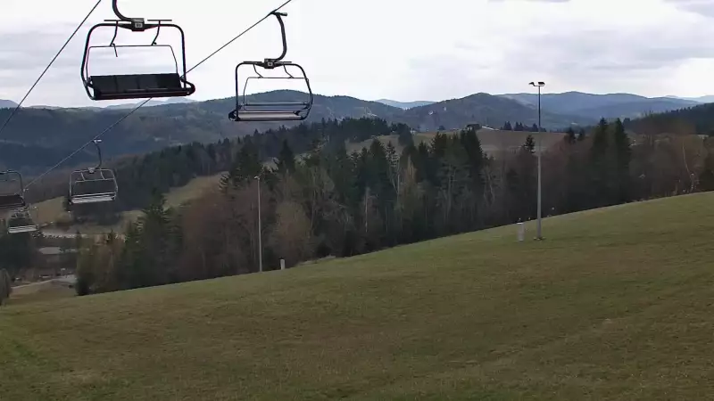 Ośrodek narciarski SŁOTWINY SKI w Krynicy Zdroju - widok na trasy