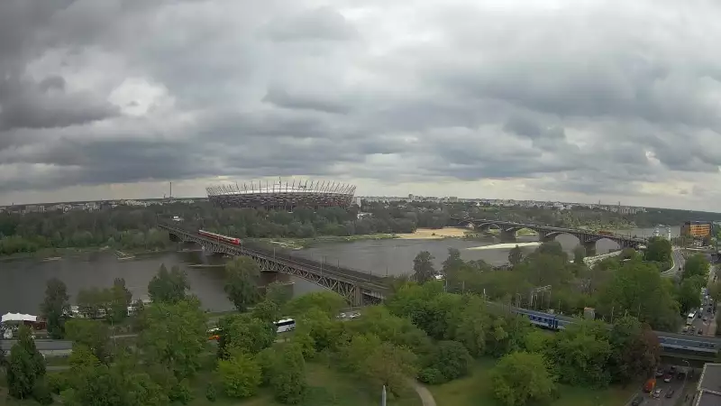 Widok na Stadion Narodowy w Warszawie