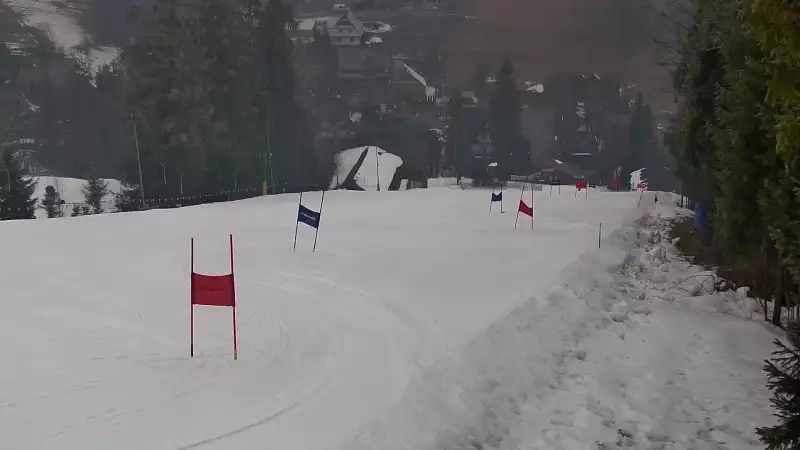 Widok z Kamery na dolny odcinek orczyka Jędrol Suche ski