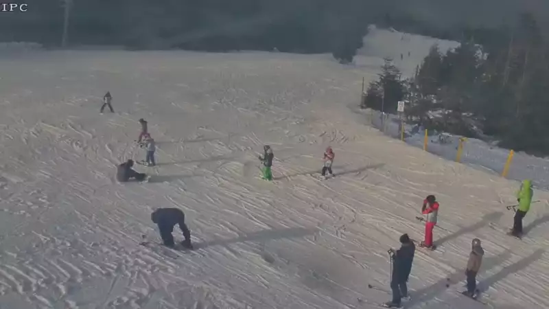 Obraz z górnej stacji Sudety Lift w Karkonoszach.