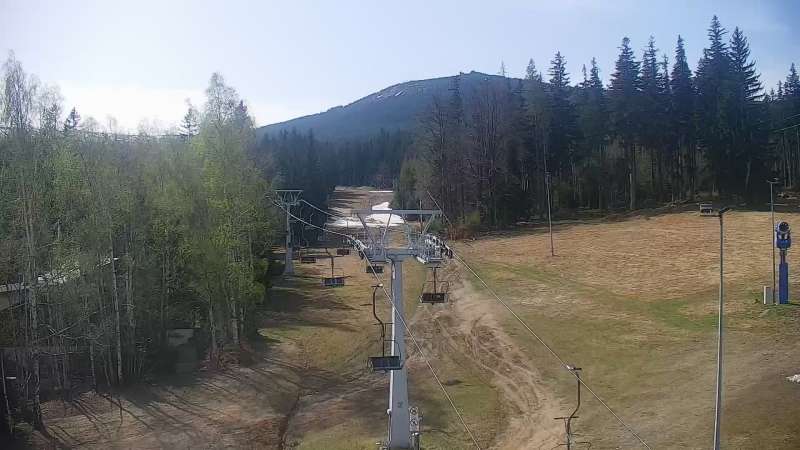 Widok z Kamery na stok SUDETY-LIFT