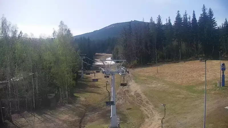 Widok z Kamery na stok SUDETY-LIFT