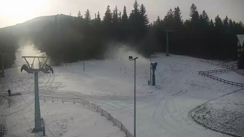 Widok z Kamery na stok SUDETY-LIFT