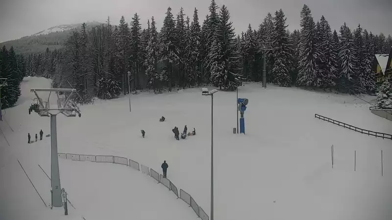 Widok z Kamery na stok SUDETY-LIFT