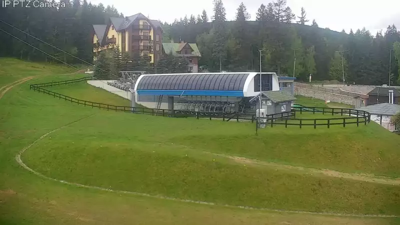 Widok z Kamery na stok SUDETY-LIFT