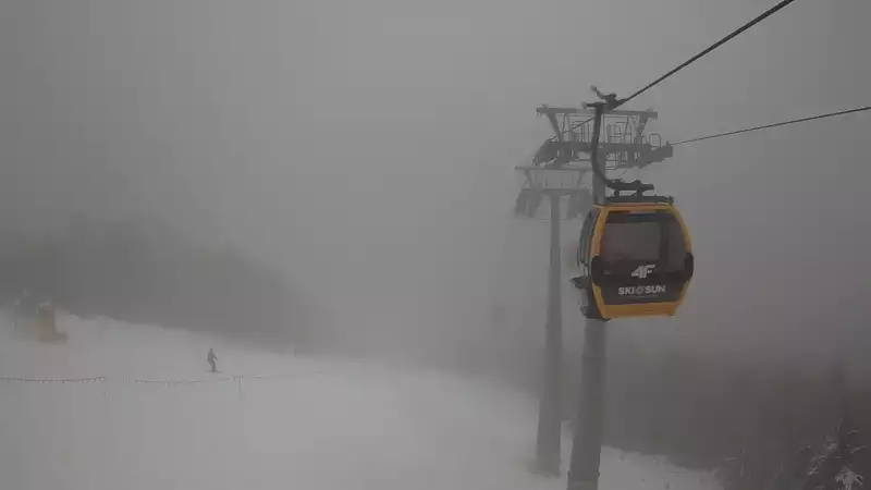 Widok na górną część stacji narciarskiej Ski&Sun.