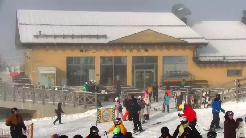 Widok z Kamery na Halę Skrzyczeńską - NOWOŚĆ