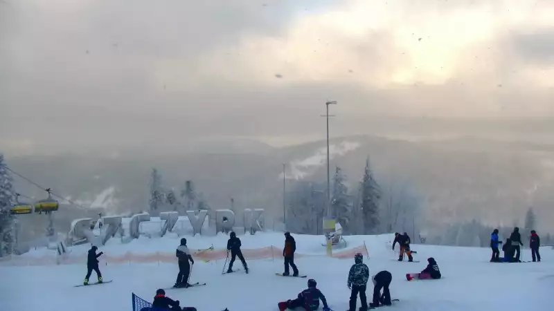 Widok z Kamery na Halę Skrzyczeńską - NOWOŚĆ
