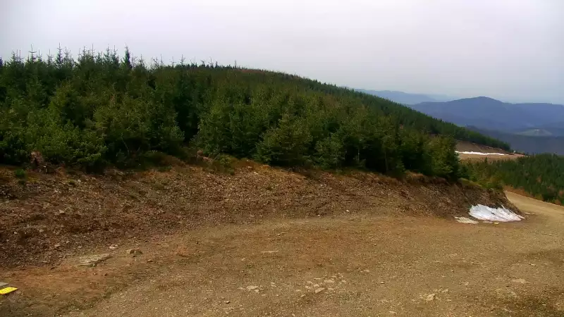 Widok ze Zbójnickiej Kopy w Szczyrku.