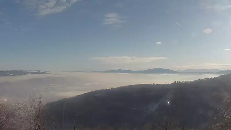 Widok na panoramę gór z Szyndzielni