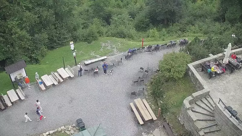 Widok na panoramę gór z Szyndzielni
