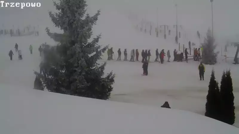 Kamera stałopozycyjna prezentuje widok na orczyk w miejscowości Trzepowo w województwie pomorskim