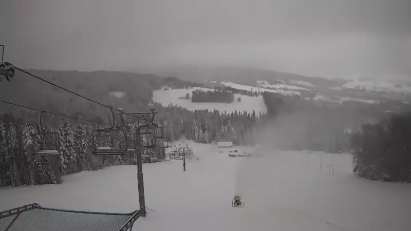 Widok na stok w TYLICZ.SKI w Beskidzie Sądeckim