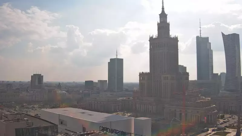 Obraz na Pałac Kultury i Nauki w Warszawie na żywo