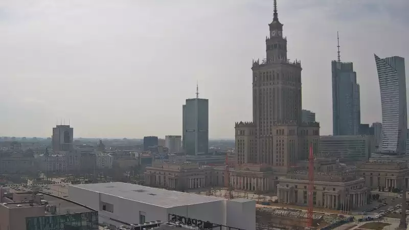Obraz na Pałac Kultury i Nauki w Warszawie na żywo