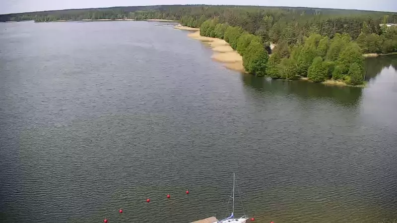 Widok na Jezioro Wdzydze na Kaszubach