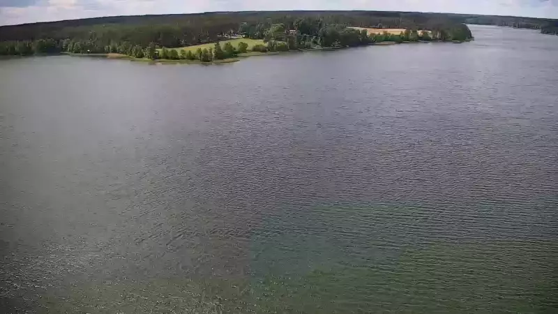 Widok na Jezioro Wdzydze na Kaszubach