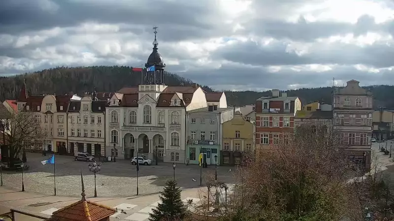 Kamera z widokiem na Rynek w Wejherowie.
