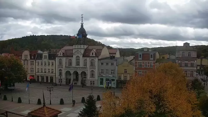 Kamera z widokiem na Rynek w Wejherowie.