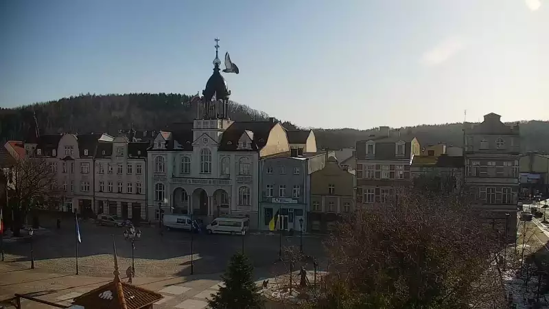 Kamera z widokiem na Rynek w Wejherowie.