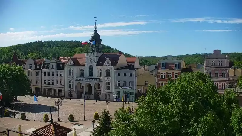 Kamera z widokiem na Rynek w Wejherowie.