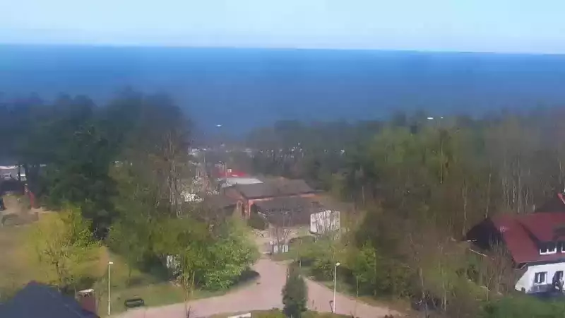 Panorama na morze w Jarosławcu z kamery Live